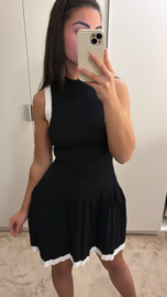 Black white dress