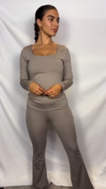 Basic travel set taupe