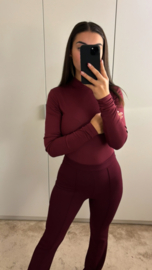 Flaire pantalon bordeaux