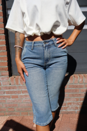 Capri jeans met split