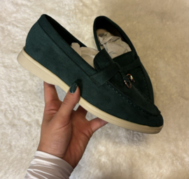 Loafers in smaragdgroen 