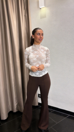 Lace top crème