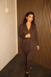 Oversized blazer bruin