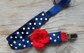 Speenkoord " Blauw/Rood"