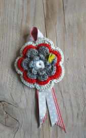 Broche gehaakt " Vlinder"