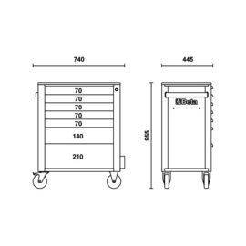 Gereedschapwagen 240 Delig (2400S /E-S)