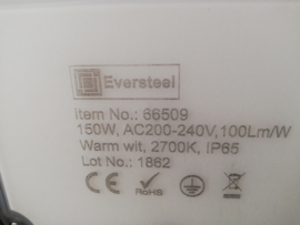 Buiten Ledlamp 150w warm wit