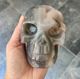 Schedel geode agaat