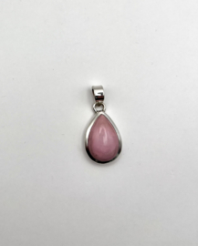 Roze opaal zilveren 925 hanger