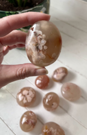 Bloem agaat handstenen ± 45 gram