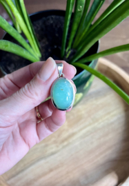 Chrysopraas zilveren 925 hanger