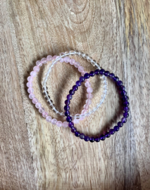 Gouden driehoek kinderarmband 4 mm