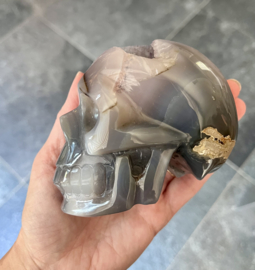 Schedel geode agaat