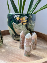 Bloem agaat punt ± 8 cm