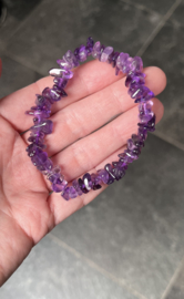 Split armband Amethist fijn