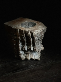 houten ornament  wandkandelaar - G FDP