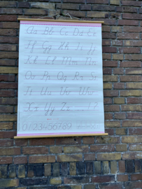 schoolplaat schrijfletters