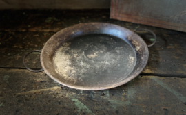 metalen dienblad met handvat, schaal