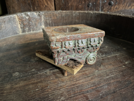 houten ornament  wandkandelaar - K GD