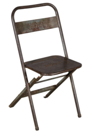 Metalen klapstoel