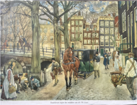 oude schoolplaat stadsbeeld