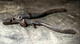 Tang met gedetailleerd handvat