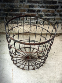 metalen mand met handvat