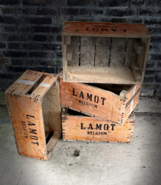 LAMOT Belgium houten bierkrat