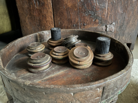 houten kandelaar klos