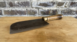 mes, metalen mes met houten handvat