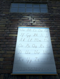 schoolplaat schrijfletters