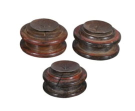 houten kandelaar klos