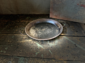 metalen dienblad met handvat, schaal