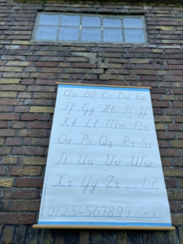schoolplaat schrijfletters