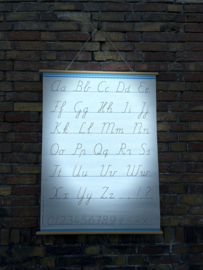 schoolplaat schrijfletters