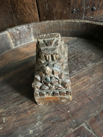 houten ornament  wandkandelaar - G FDP
