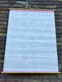 schoolplaat schrijfletters