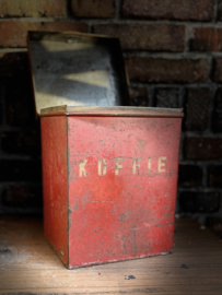 koffie blik rood