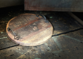 broodplank rond met handvat, rond plateau