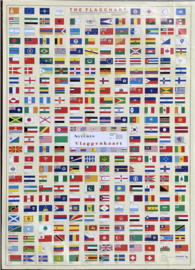 oude schoolplaat vlag