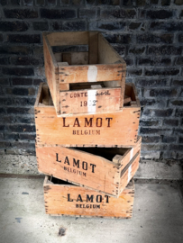 LAMOT Belgium houten bierkrat