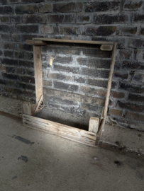 houten fruitkist met gaas