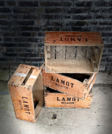 LAMOT Belgium houten bierkrat