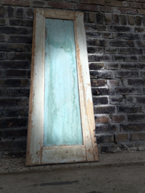 paneel, luik van hout zwart/blauw