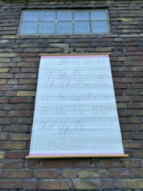 schoolplaat schrijfletters
