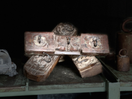 houten kapstok met 3 haken