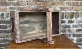 houten mand, houten bak met handvat, plukbak, plukmand