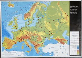 oude schoolplaat Nederland & Europa