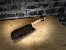 mes, metalen mes met houten handvat
