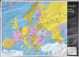 oude schoolplaat Nederland & Europa